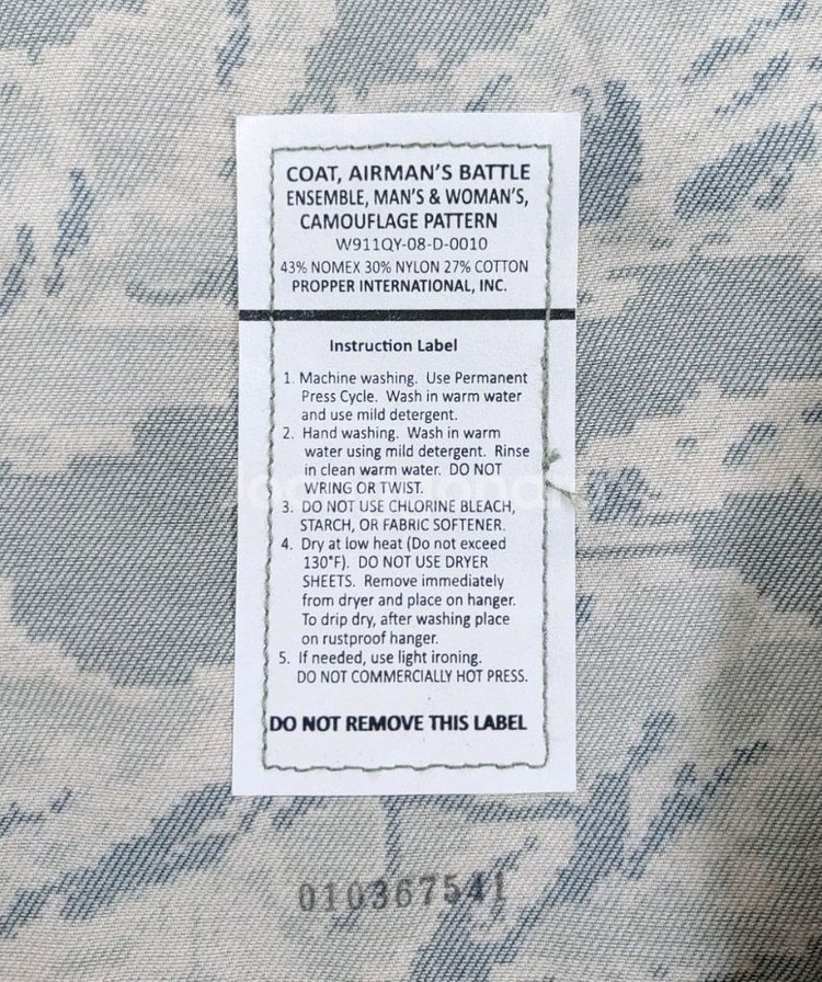 미공군 노맥스 배틀 앙상블 상의 M-R--5