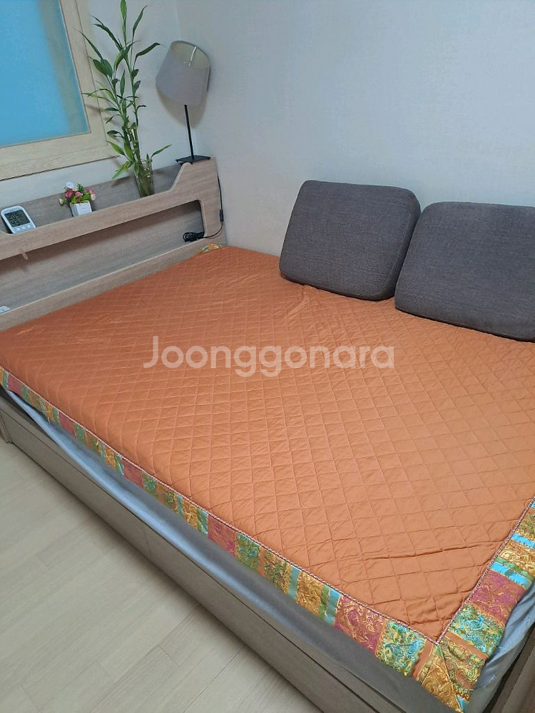 더블사이즈 수납형 침대프레임--0