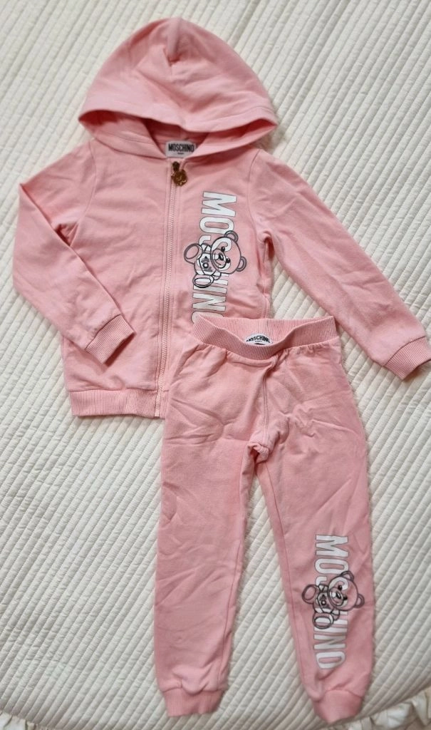 MOSCHINO kids 모스키노 키즈 3y 상하복세트 후드집업 스커트 유아 90 95 100 곰돌이 맨투맨2y 이미지