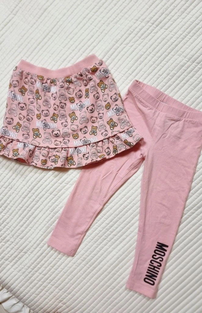MOSCHINO kids 모스키노 키즈 3y 상하복세트 후드집업 스커트 유아 90 95 100 곰돌이 맨투맨2y 이미지
