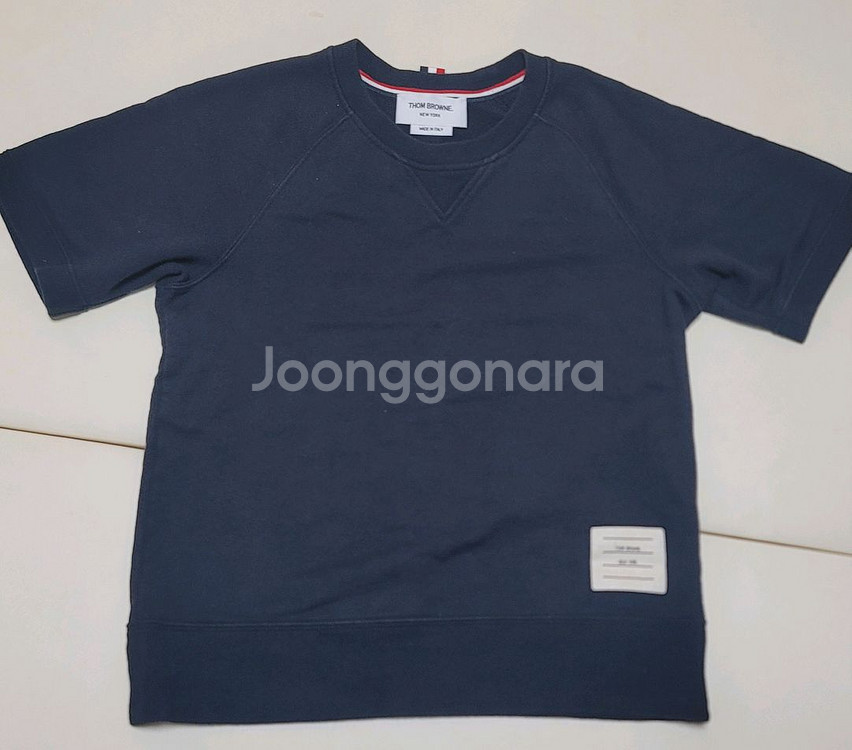 톰브라운 반팔 스웨트셔츠--1