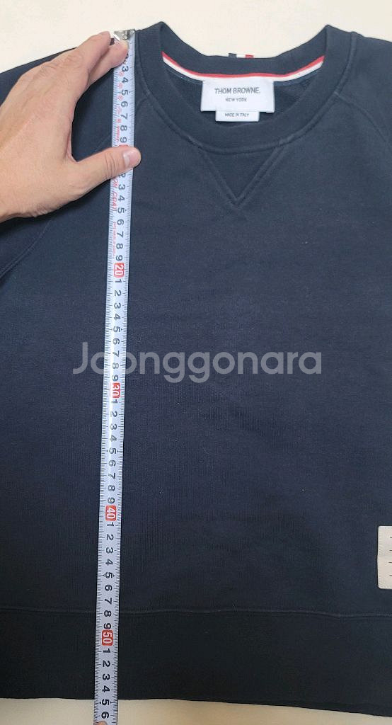 톰브라운 반팔 스웨트셔츠--6
