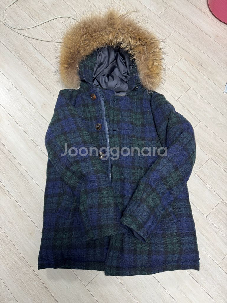 에디피스 해리스 트위드 다운 코트 자켓--8