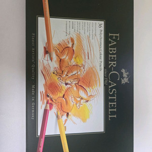 파버카스텔 폴리크로모스 36색 색연필(전문가용)+배색의기본 컬러링북