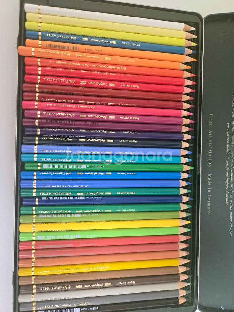 파버카스텔 폴리크로모스 36색 색연필(전문가용)+배색의기본 컬러링북--1