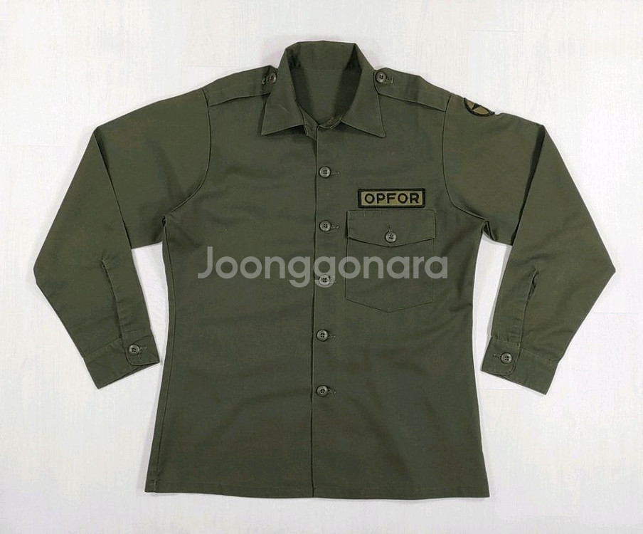 80년대 미육군 전문대항군 유틸리티셔츠 15.5-33--8