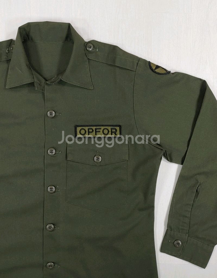 80년대 미육군 전문대항군 유틸리티셔츠 15.5-33--9