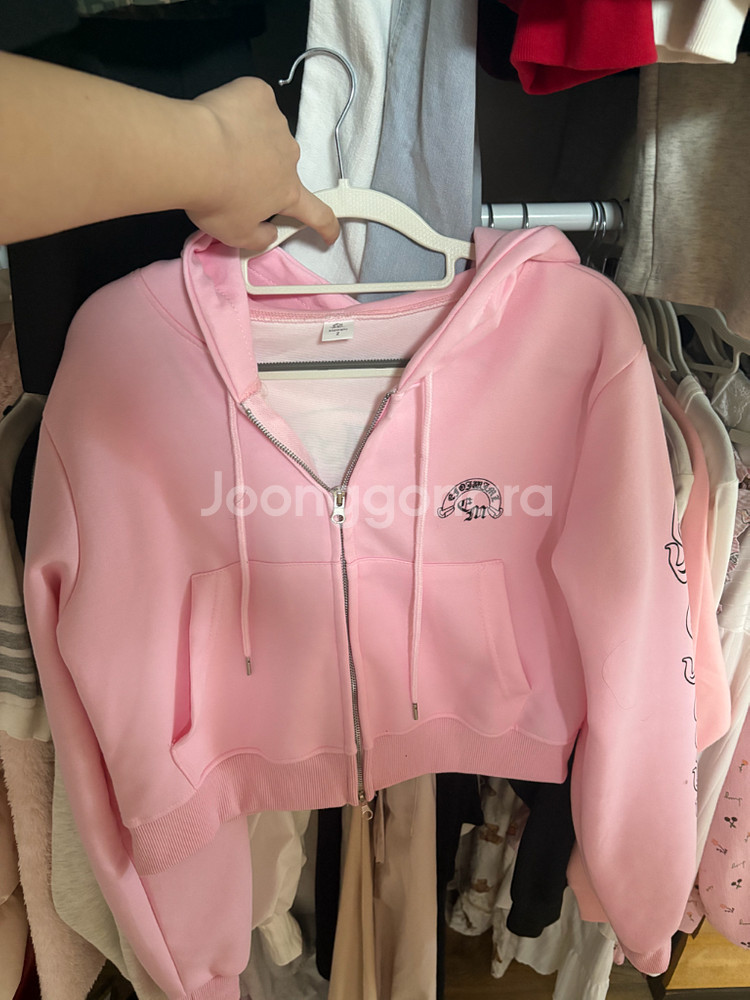 크롬스타일 후드집업--1