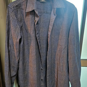 띠어리 체크 셔츠 m