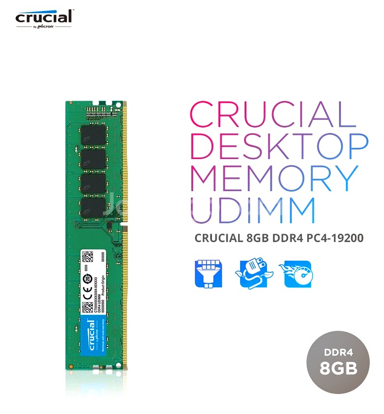 마이크론 DDR4 2400T 8GB PC용 메모리 램--5