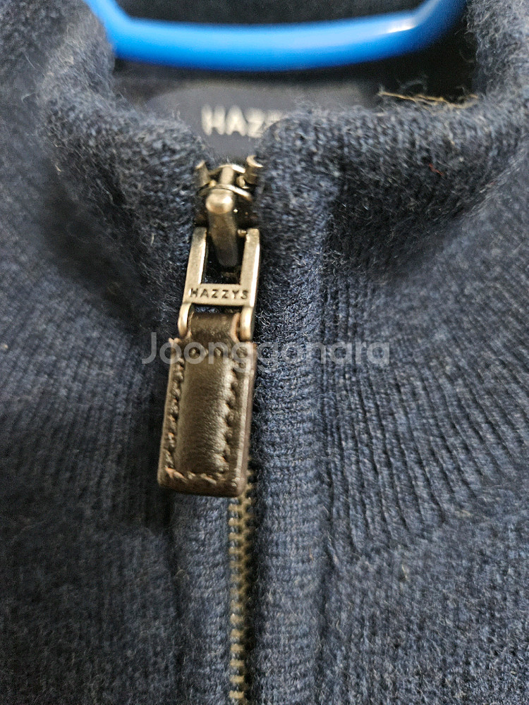 헤지스 모100% 새거수준 집업가디건 니트 후리스--3