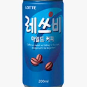 GS25 롯데 레쓰비 마일드 커피 200ml 개당가격 총 3개