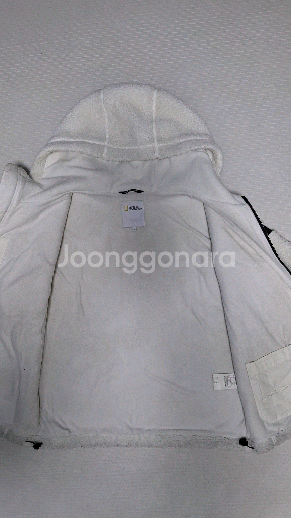 내셔널지오그래픽 뽀글이 후드집업 S 20년식--4