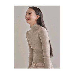 탑텐 소프트 립 터틀넥 골지 목폴라티 니트