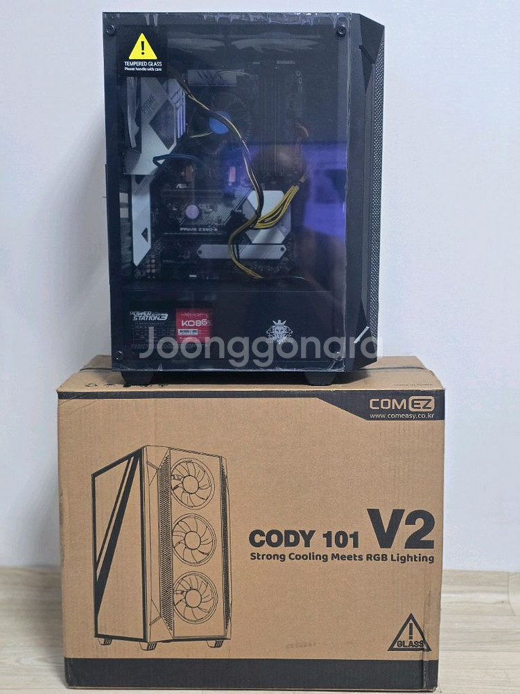 반본체 z390 i5 9400F 16G ssd 256g 파워700--6