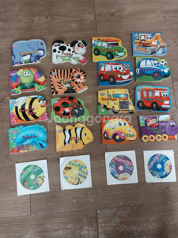 싱싱카+주주플레이 영어보드북 16권+CD4장--0