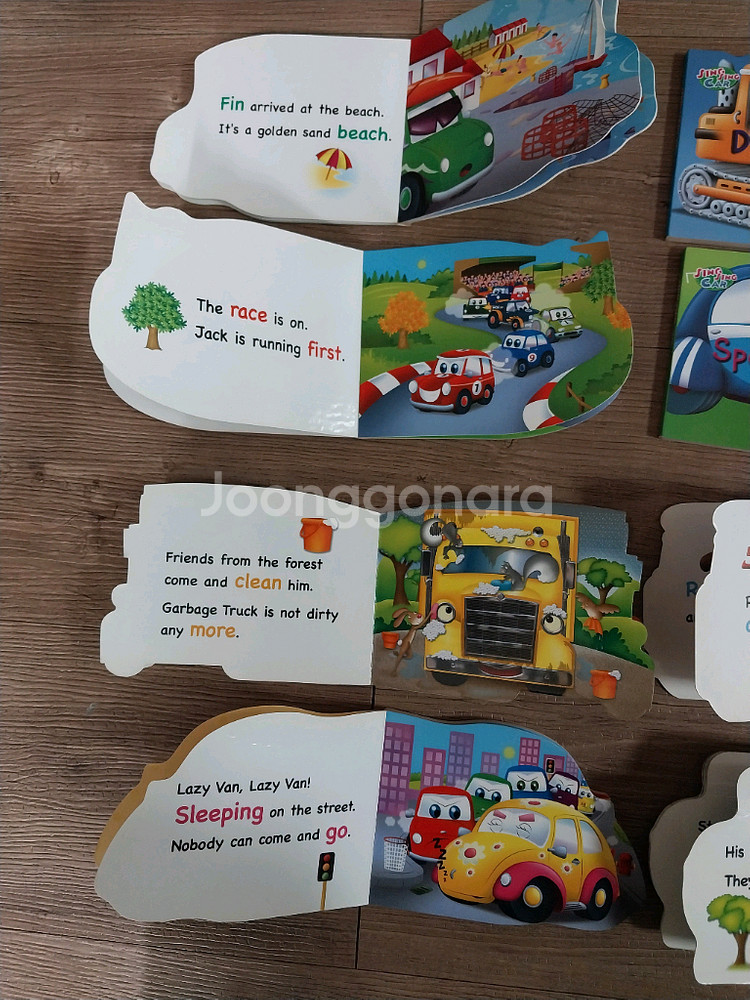 싱싱카+주주플레이 영어보드북 16권+CD4장--2