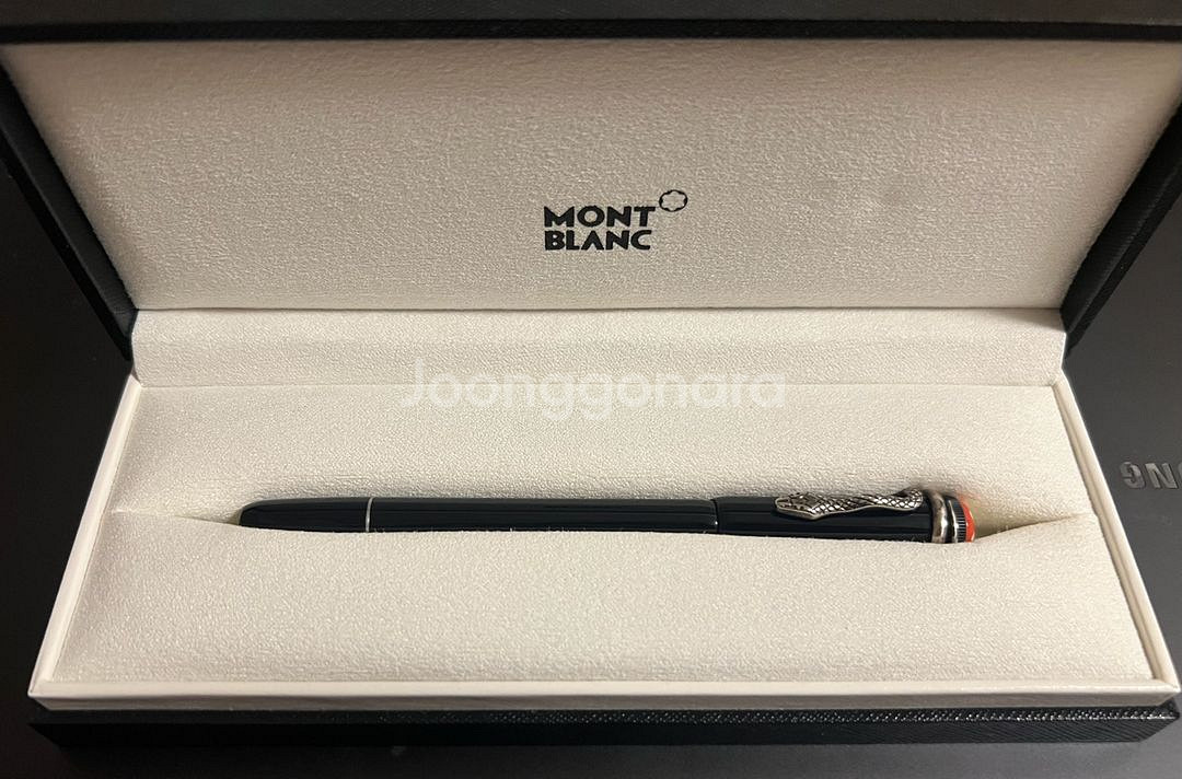 몽블랑 루즈앤느와 블랙 만년필 F--0