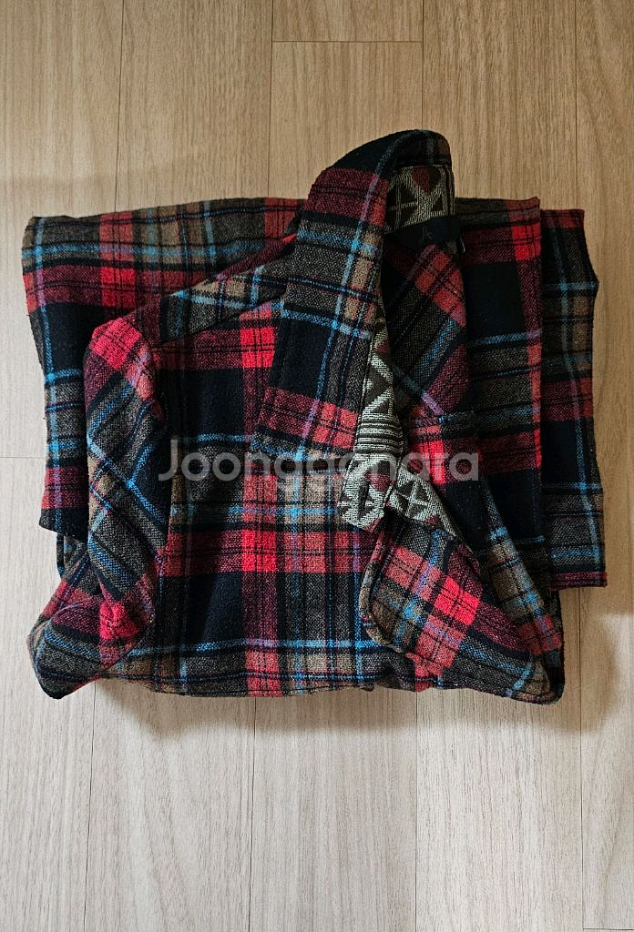 (여성용) 남방/셔츠/오버핏 체크 아우터 / 체크 자켓--2