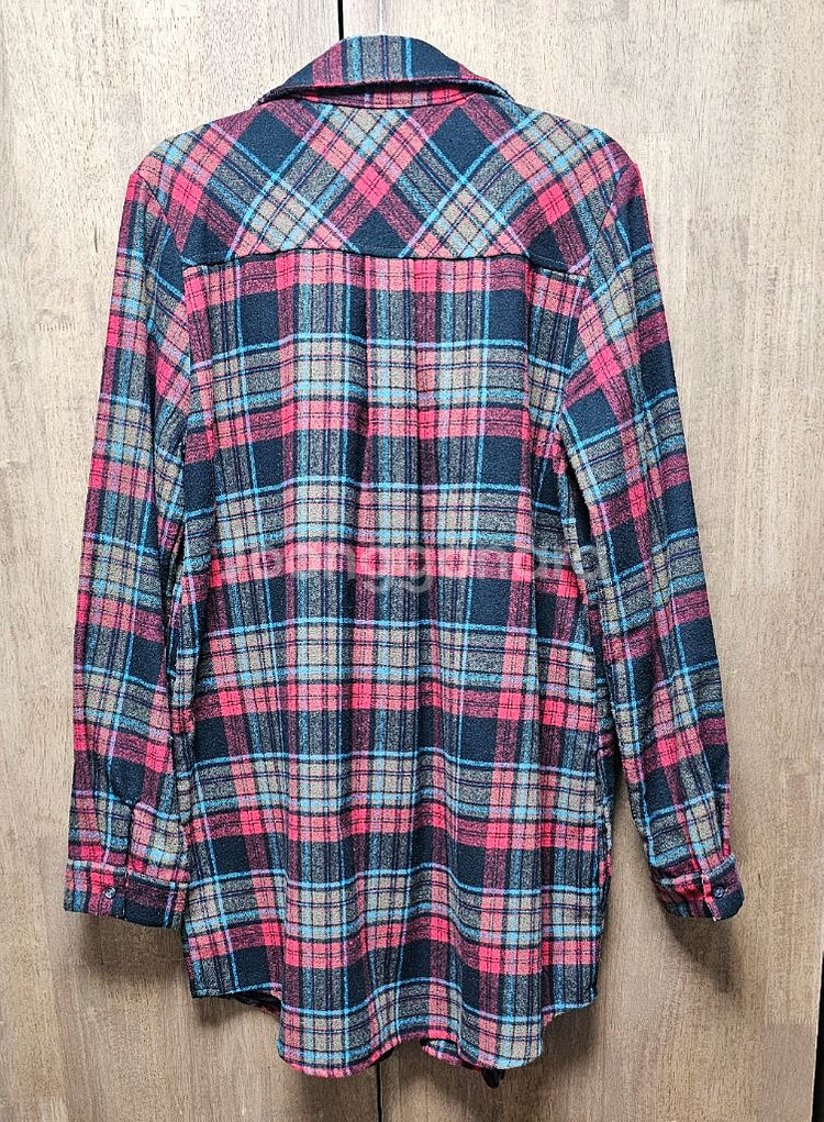 (여성용) 남방/셔츠/오버핏 체크 아우터 / 체크 자켓--1