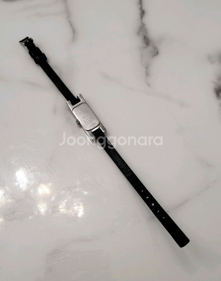 구찌 은장 여성 3900L 가죽 시계 손목시계 여자 팔찌--7