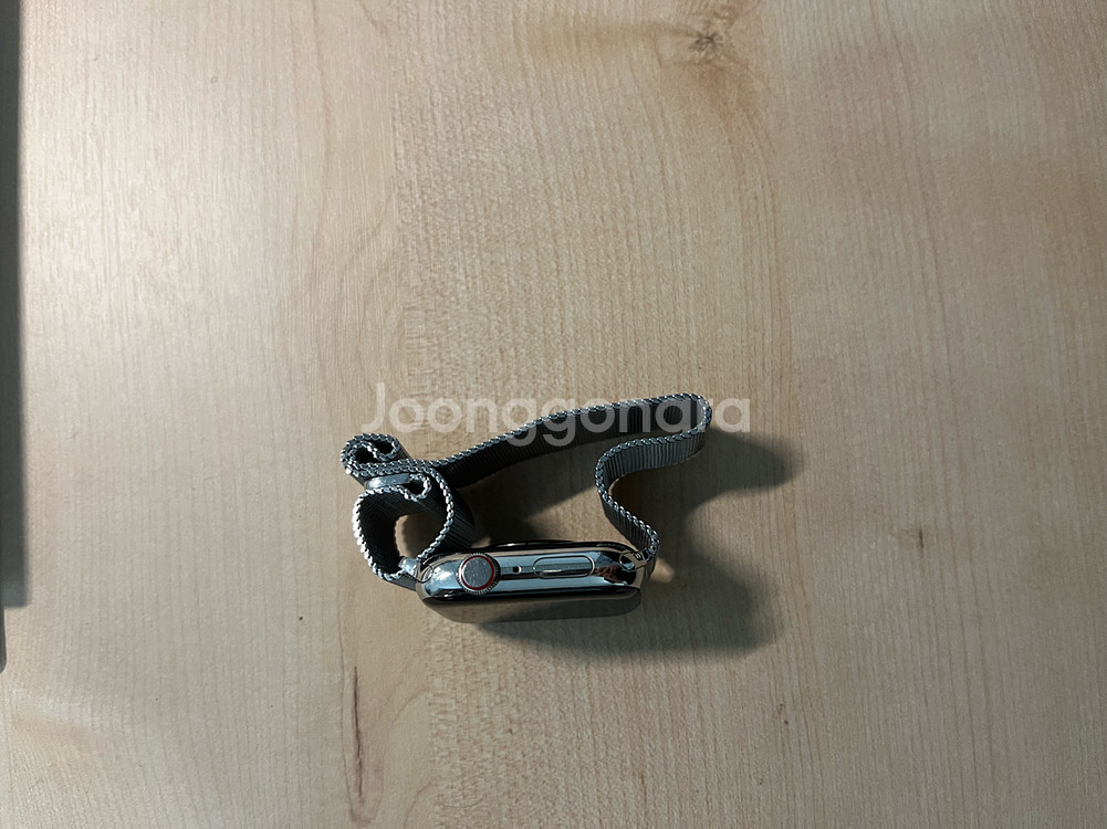 애플워치 6 44mm 스테인리스 실버 + 정품 밀레니즈 루프 풀박스--3