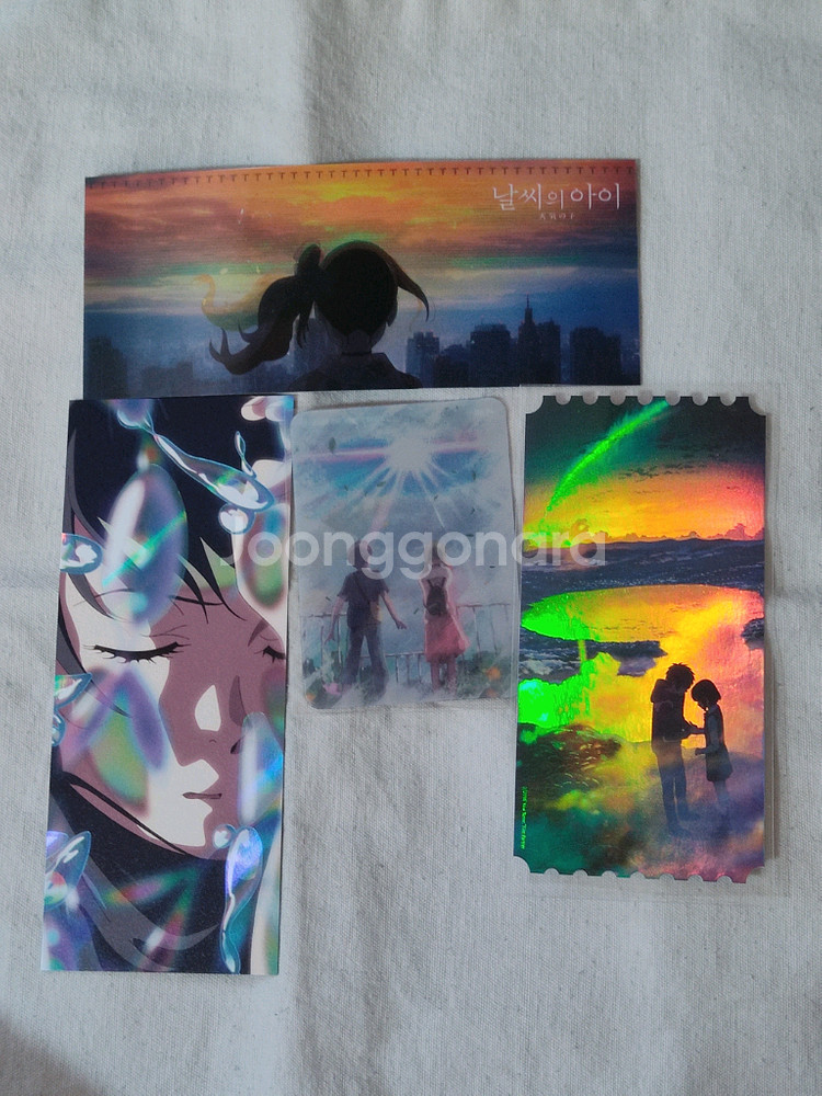 날씨의 아이 TTT 드로잉카드 너의 이름은 오리지널 티켓 오티--0