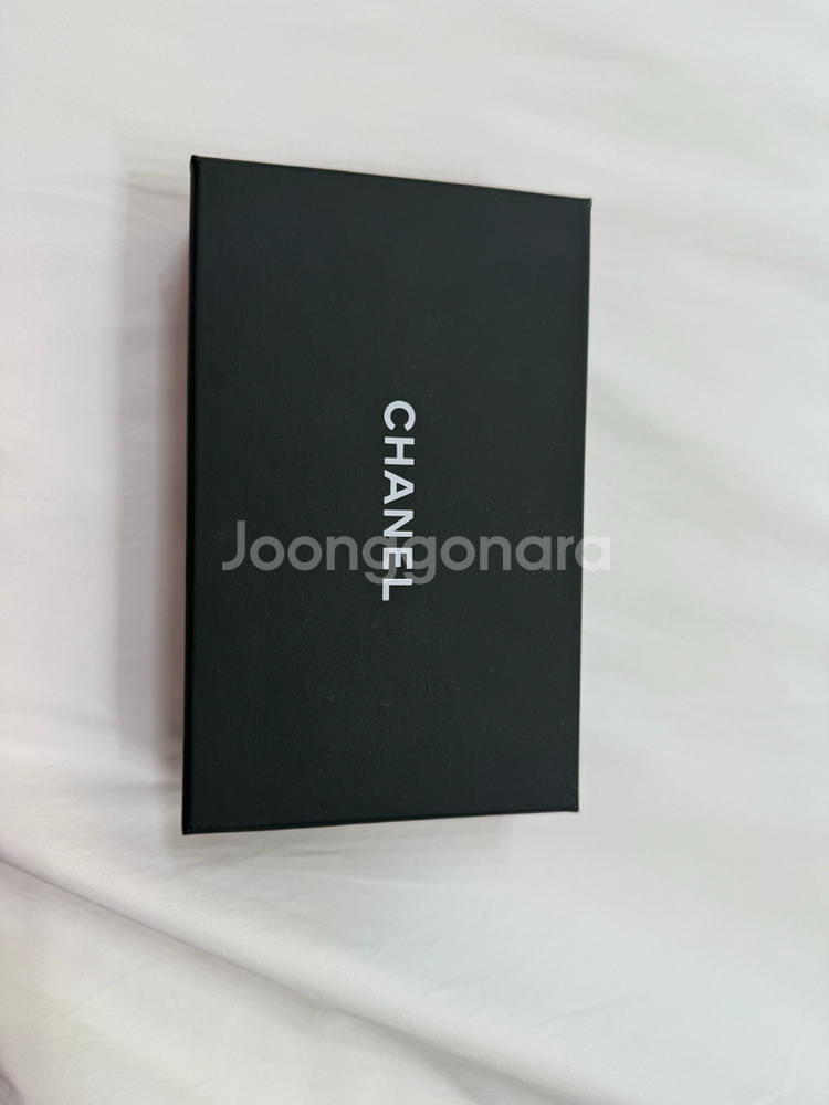 샤넬 보이 똑딱이 카드지갑 블루 팝니다--4