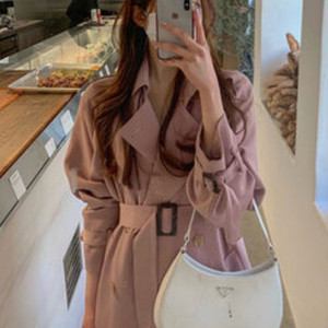 브랜드 NAIN 인디핑크 트렌치코트