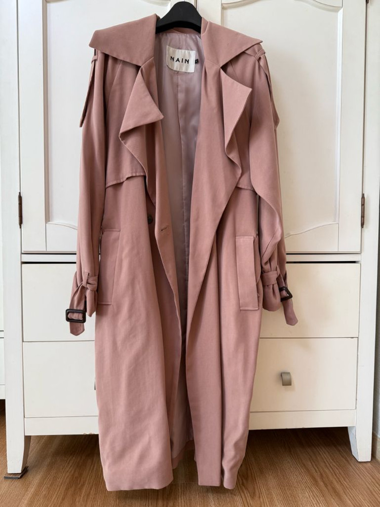브랜드 NAIN 인디핑크 트렌치코트--3