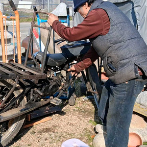 근현대사 짐자전거오토바이