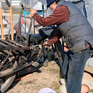 근현대사 짐자전거오토바이