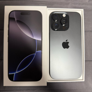 [애플] 아이폰16 PRO 블랙 256GB (자급제/10개월사용)