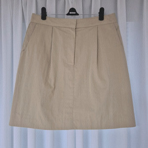 [M]망고매니플리즈 핀턱 스커트 베이지 면스커트 핀턱 스커트 베이지