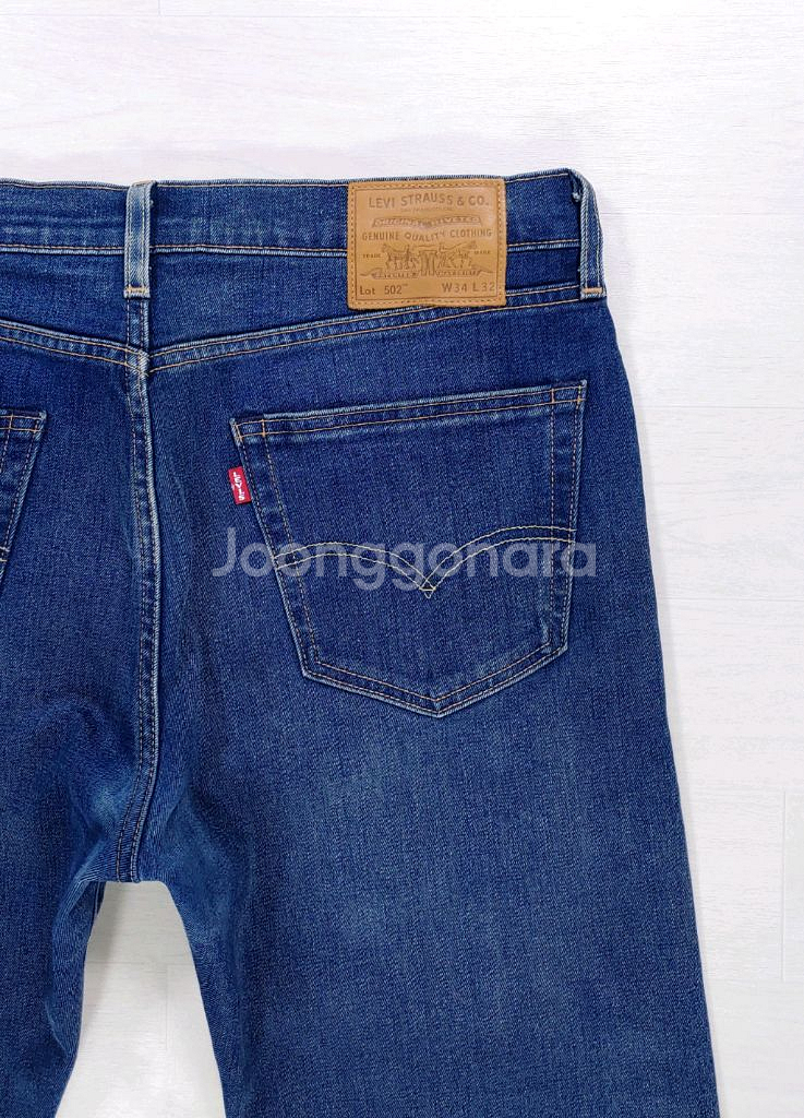 리바이스 502 프리미엄 청바지 BIG E 34인치--6