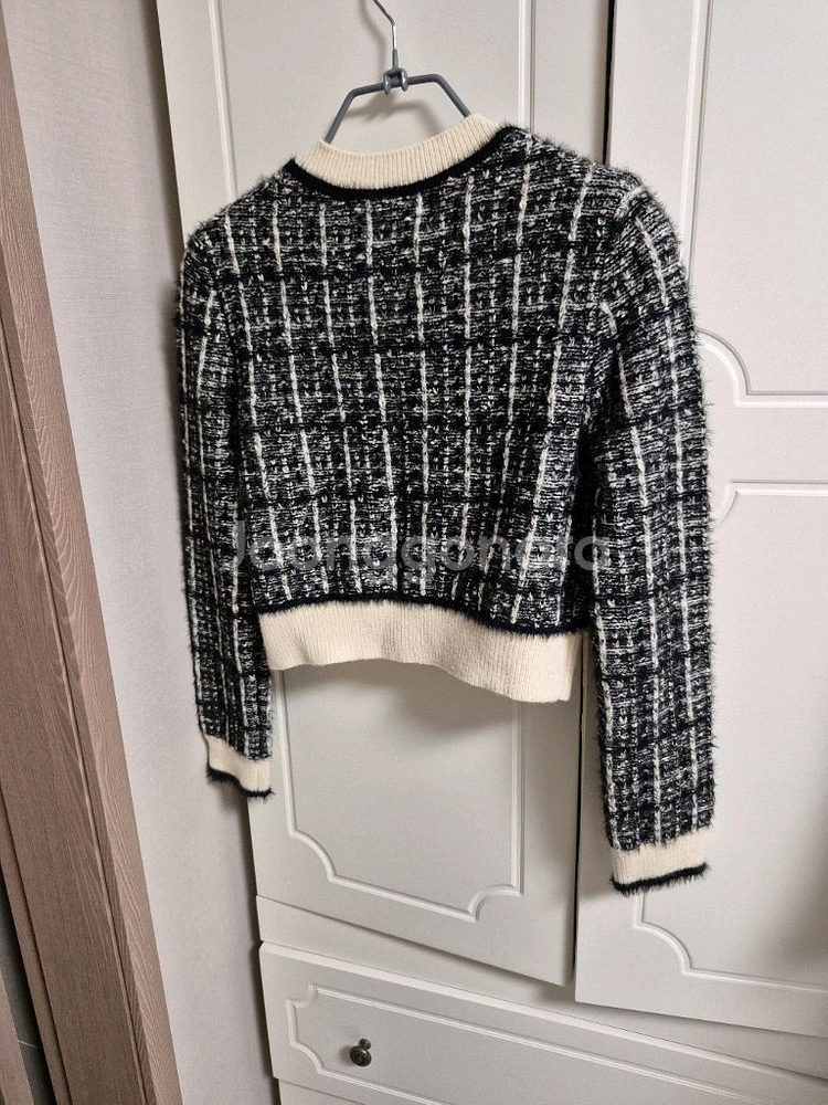 나인 트위드 니트 가디건--9