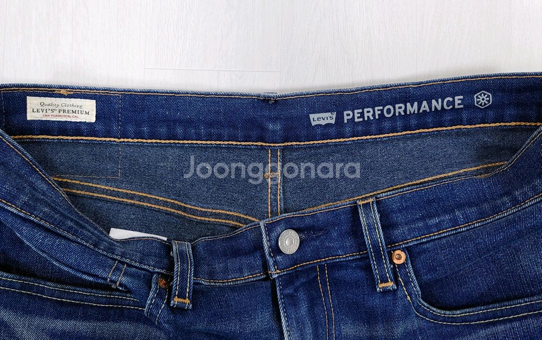리바이스 502 프리미엄 청바지 BIG E 34인치--18