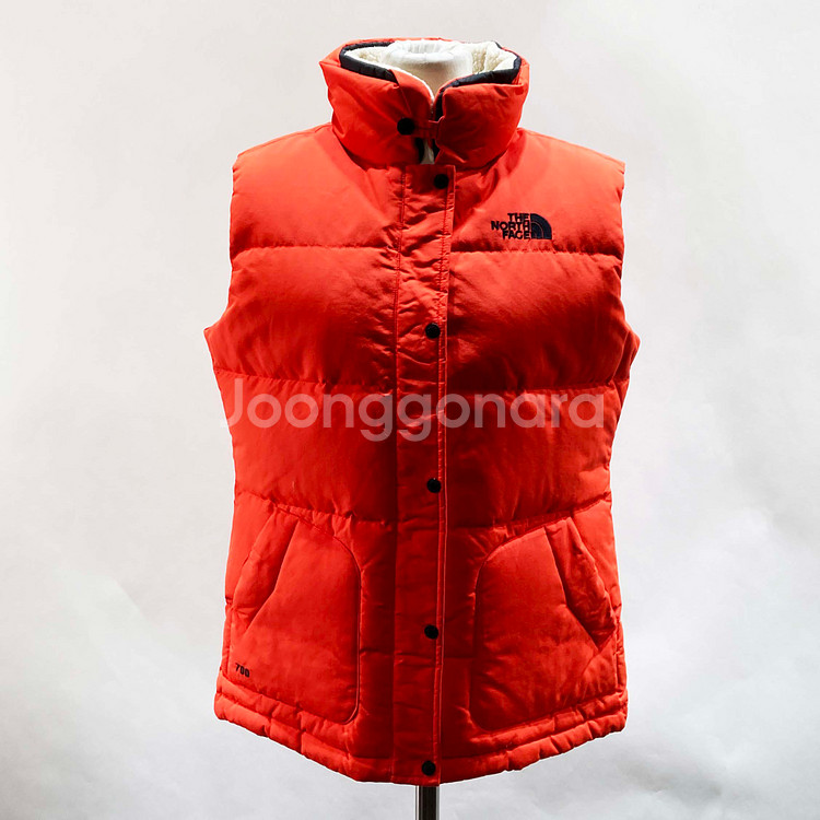 노스페이스 여성구스패딩조끼 700필 90L 진스센스--0