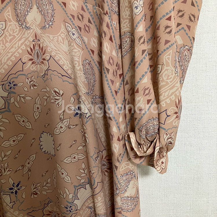 써스데이아일랜드 패턴 롱 원피스--2