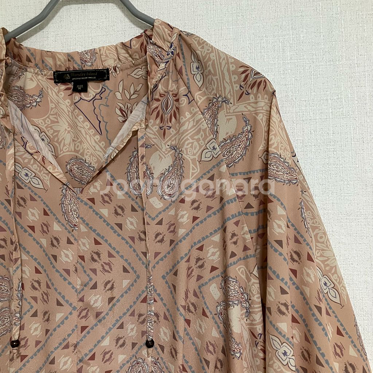 써스데이아일랜드 패턴 롱 원피스--1