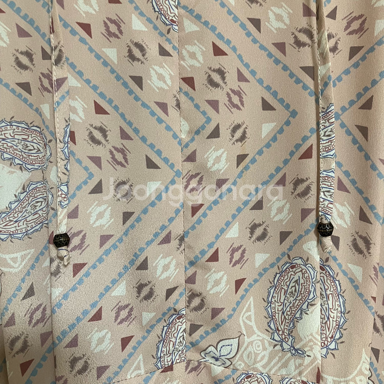 써스데이아일랜드 패턴 롱 원피스--6