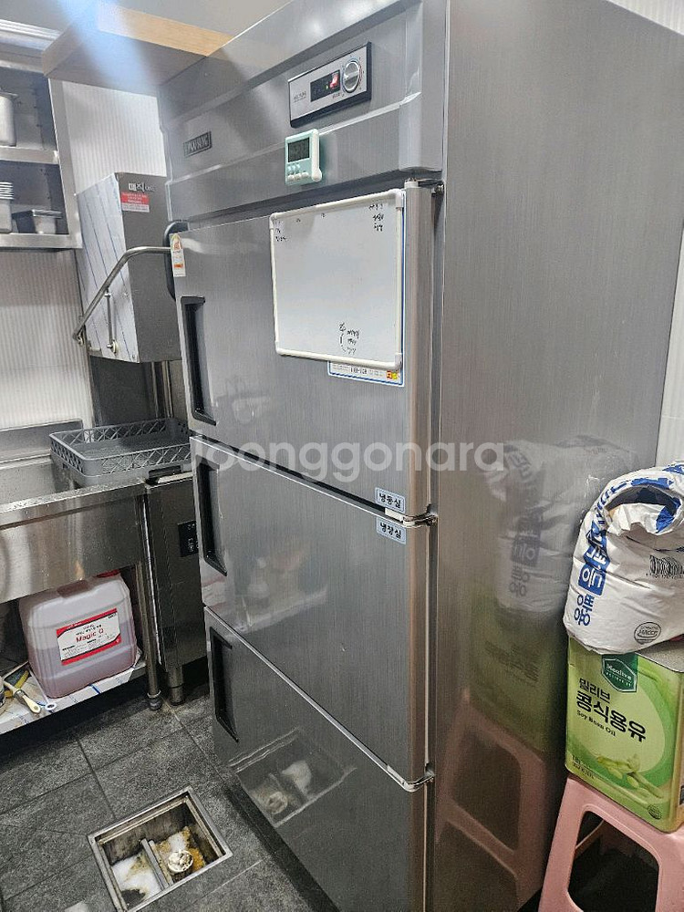 우성 업소용 냉장고 3단 35박스--1