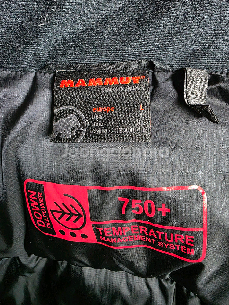 MAMMUT 마무트 남성패딩 XL(105) 팝니다.--2