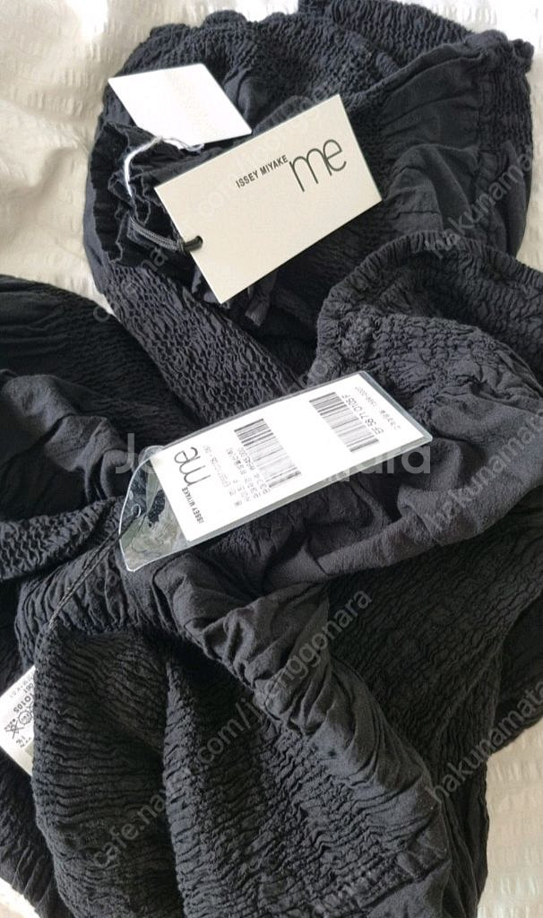 미 이세이미야케 플리츠플리즈 슈링크원피스 블랙 새상품--1