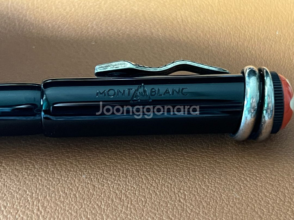 몽블랑 루즈앤느와 블랙 만년필 F--5