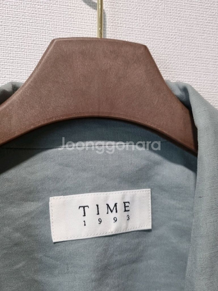 한섬 타임 TIME 린넨 블렌드 하프 자켓--4