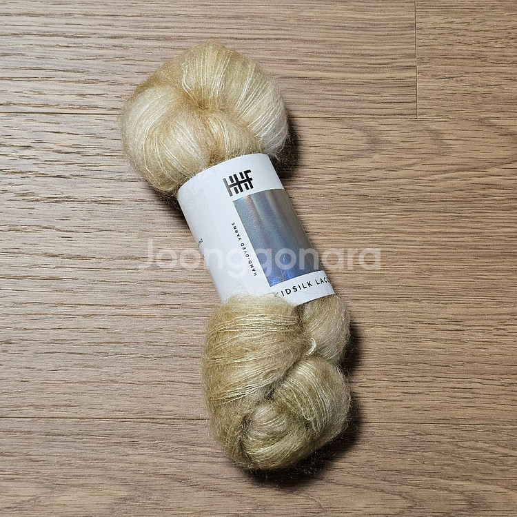 헤지호그 키드실크 레이스 모헤어 뜨개실 털실 핸드다잉얀 silence 베이지--0