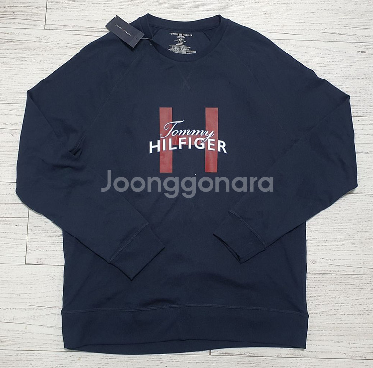 타미힐피거 맨투맨티셔츠 L 새상품 정품 무료배송 네고불--0