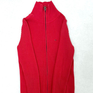 가격제안환영 급처 쿨거시네고)정품) 타미힐피거 니트집업 골지 타미 S