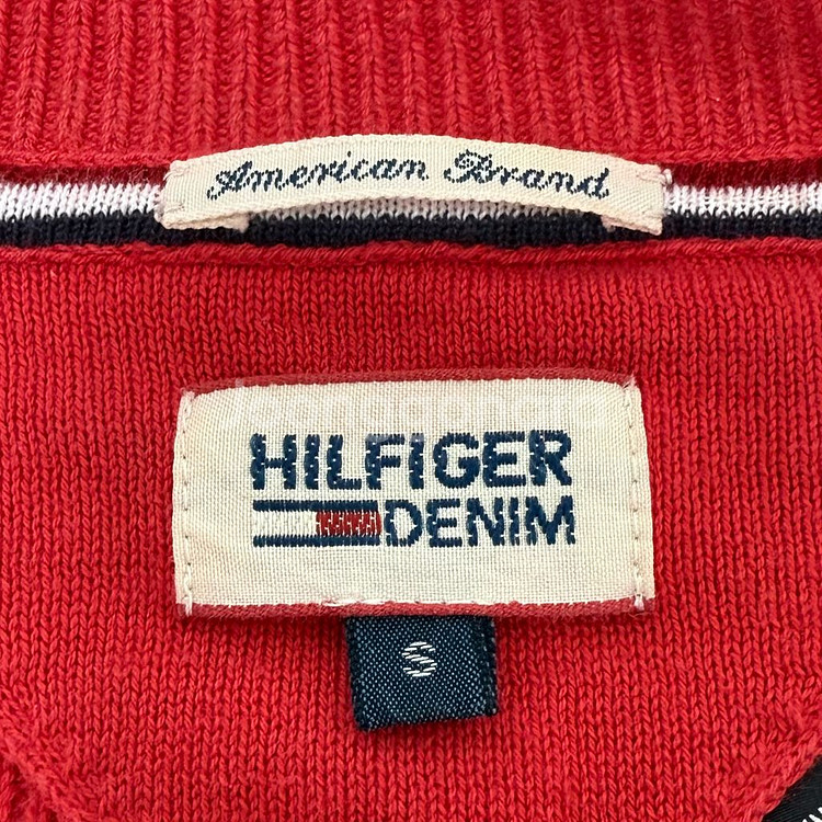 가격제안환영 급처 쿨거시네고)정품) 타미힐피거 니트집업 골지 타미 S--3